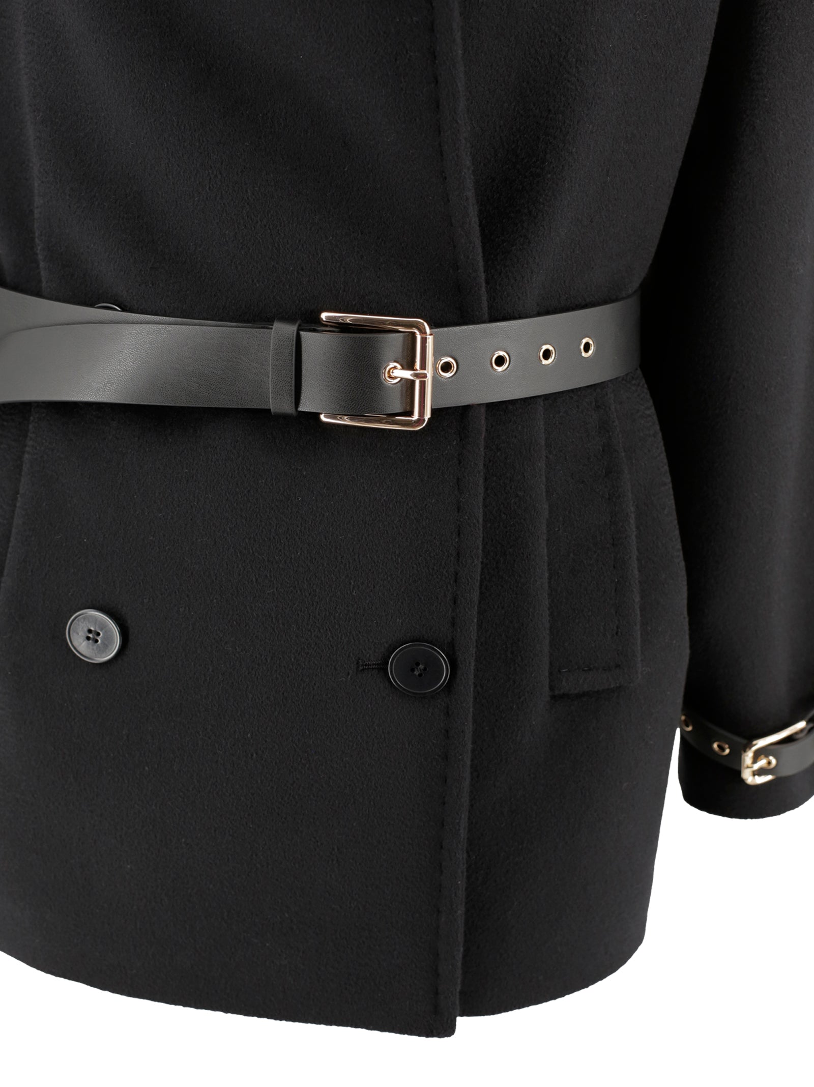 Max Mara Studio Jackets Nero Lana