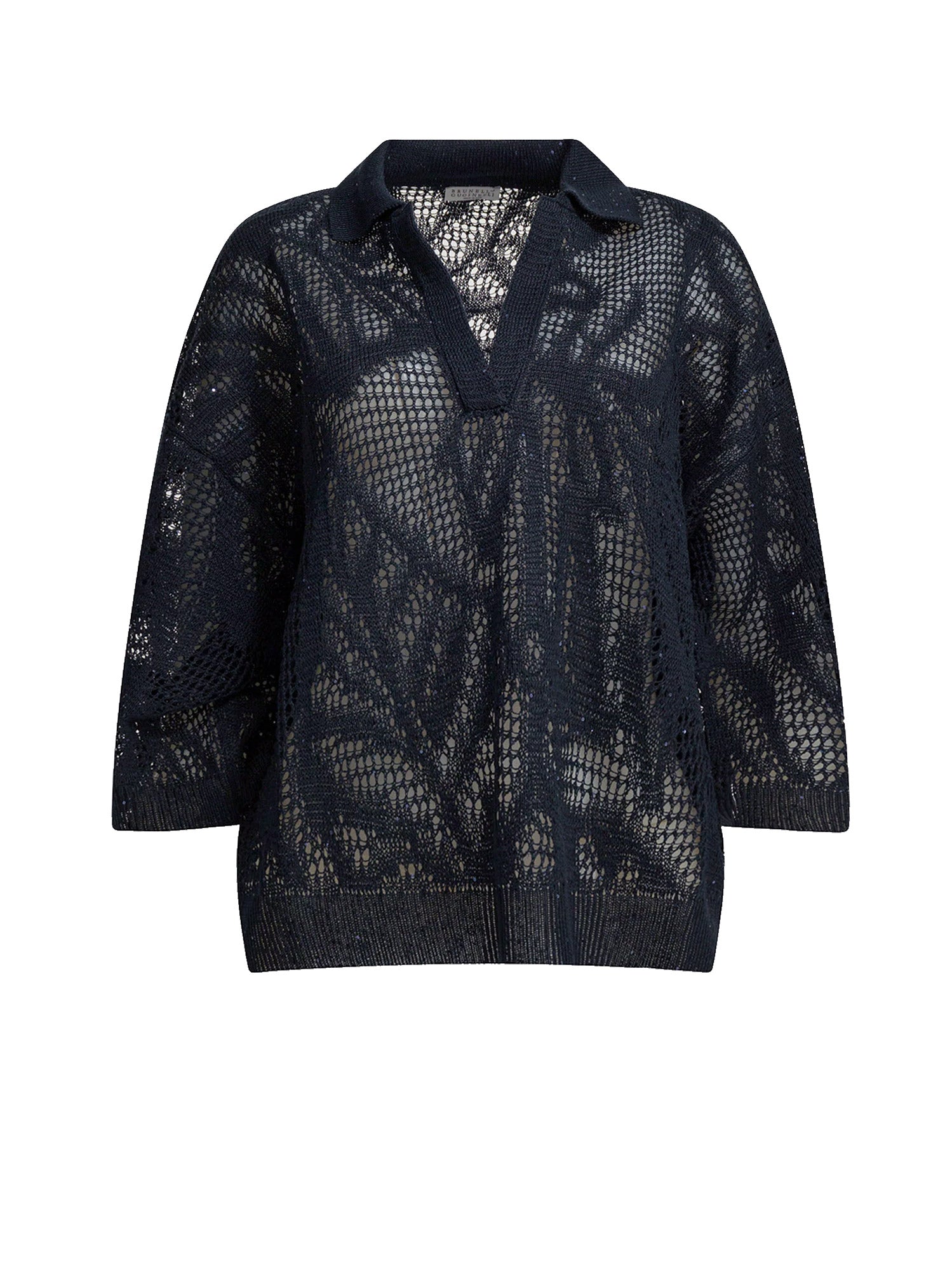 Brunello Cucinelli Sweaters Abyss Lino Cotone
