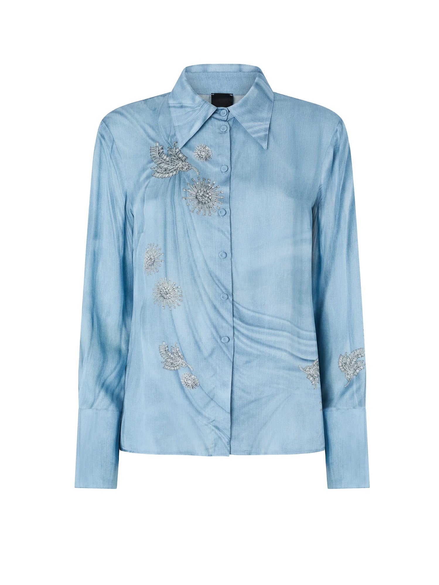 Pinko Shirts Clear Blue Viscosa