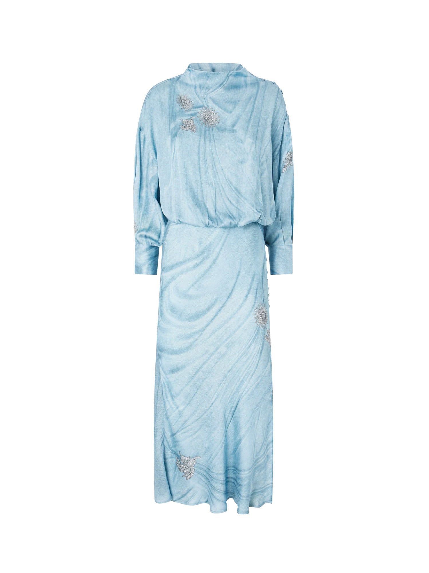 Pinko Dresses Clear Blue Viscosa