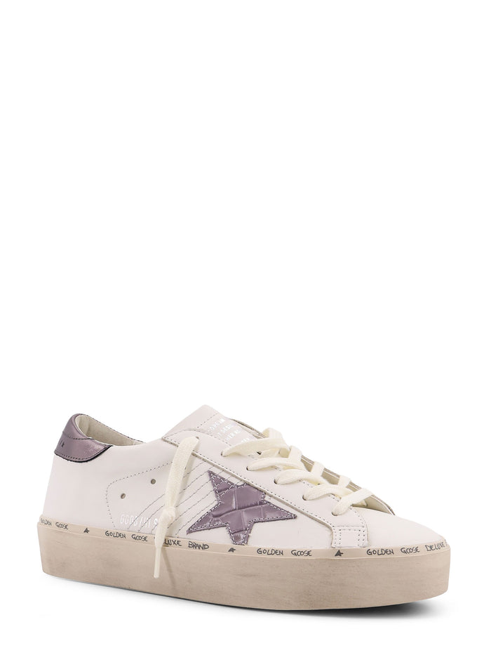 Golden Goose Sneakers White Grey Lilac Pelle