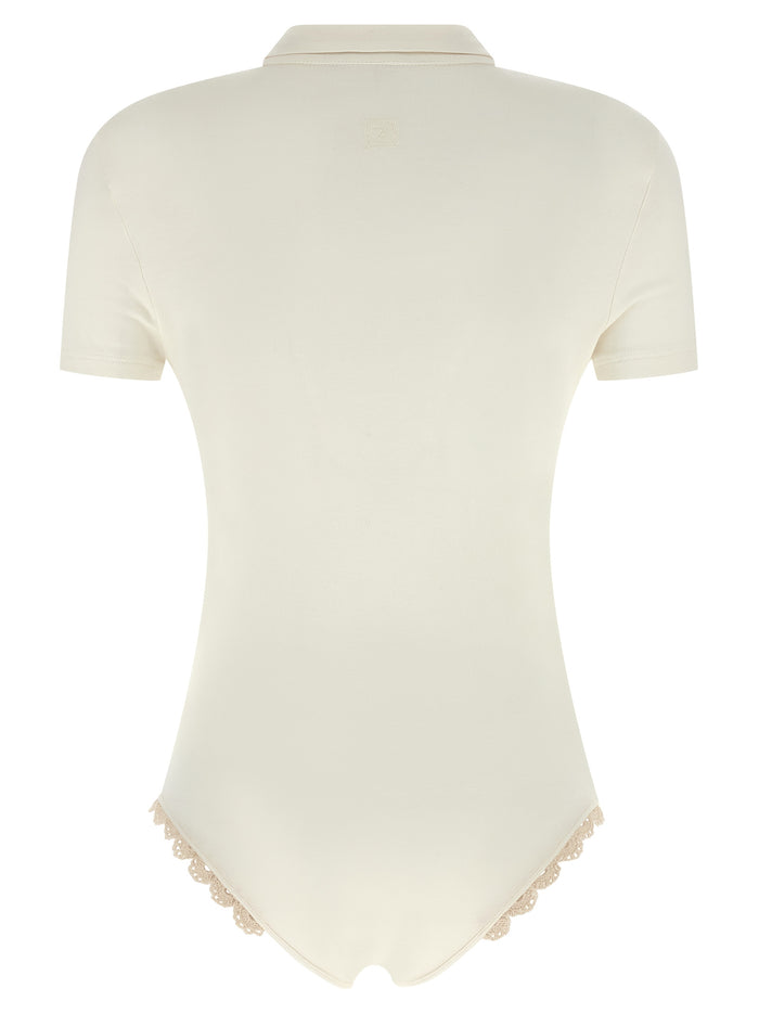 01 bodysuit White Viscose Tops
