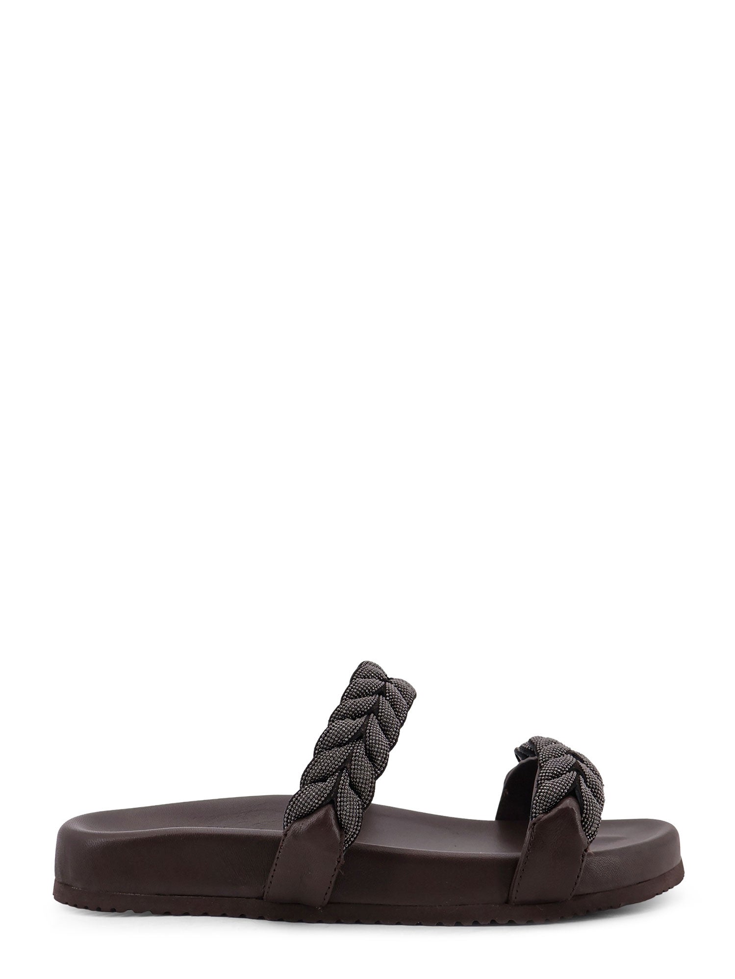 Brunello Cucinelli Sandals Dark Brown Pelle