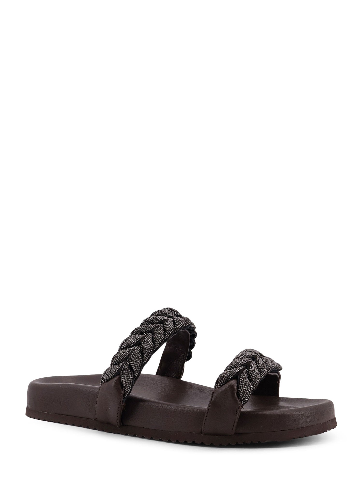 Brunello Cucinelli Sandals Dark Brown Pelle