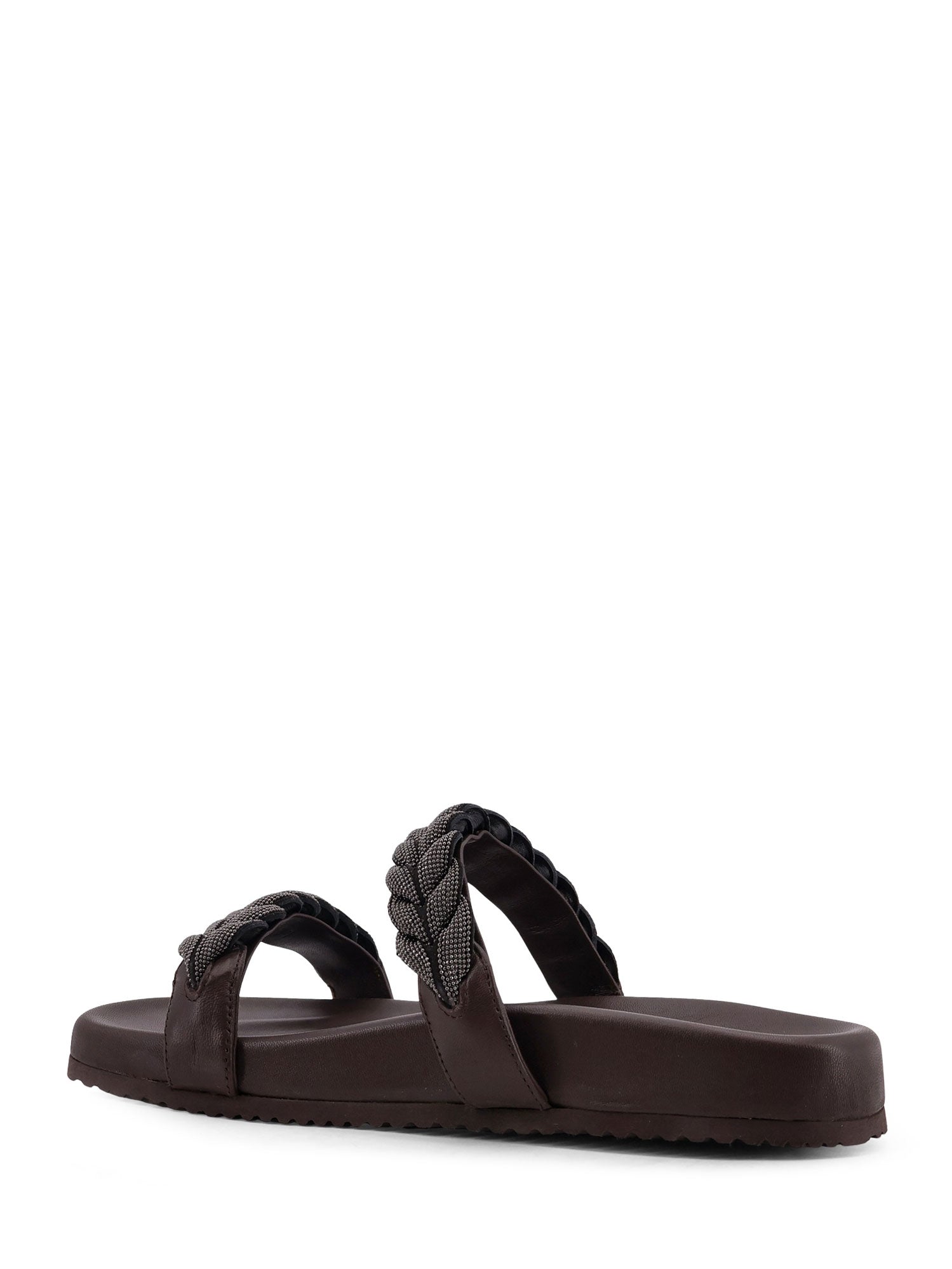 Brunello Cucinelli Sandals Dark Brown Pelle