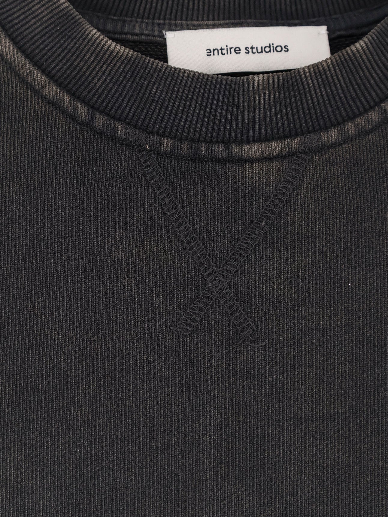 Entire Studios Sweaters Washed Black Cotone - Nylon