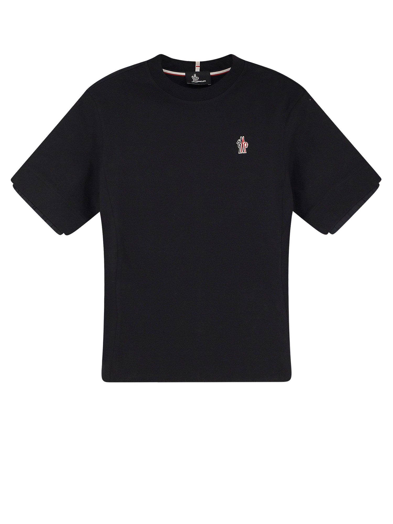 MONCLER GRENOBLE T-shirts and Polos Black Cotone