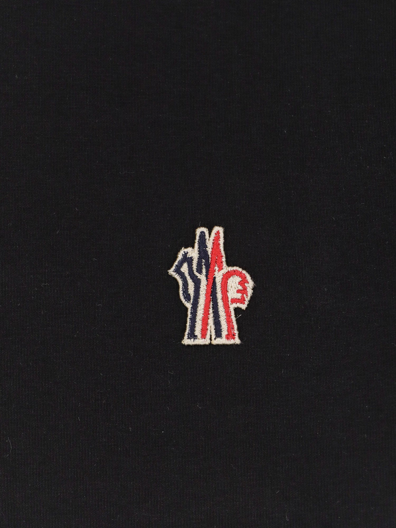 MONCLER GRENOBLE T-shirts and Polos Black Cotone