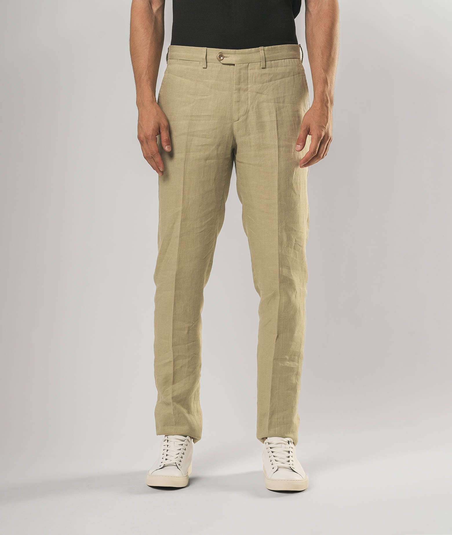 Canapa Trousers Formentera Beige No Pinces