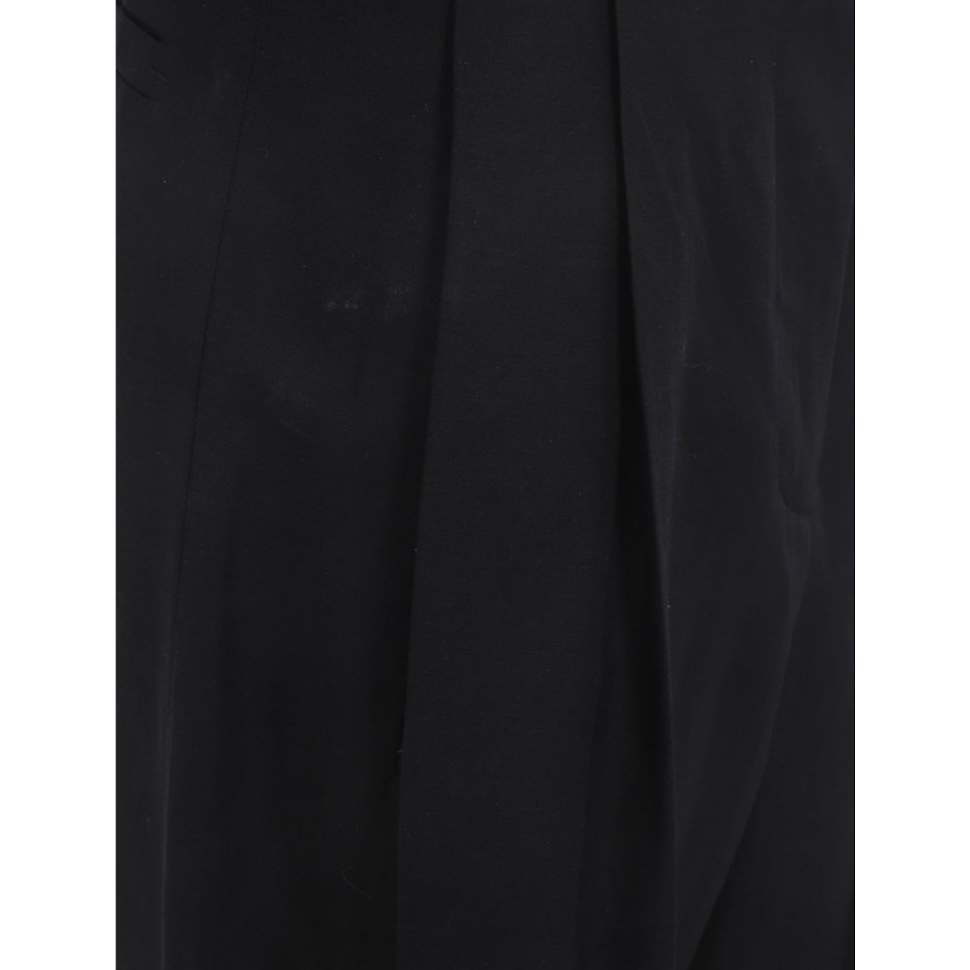 Silk And Linen Pants Black