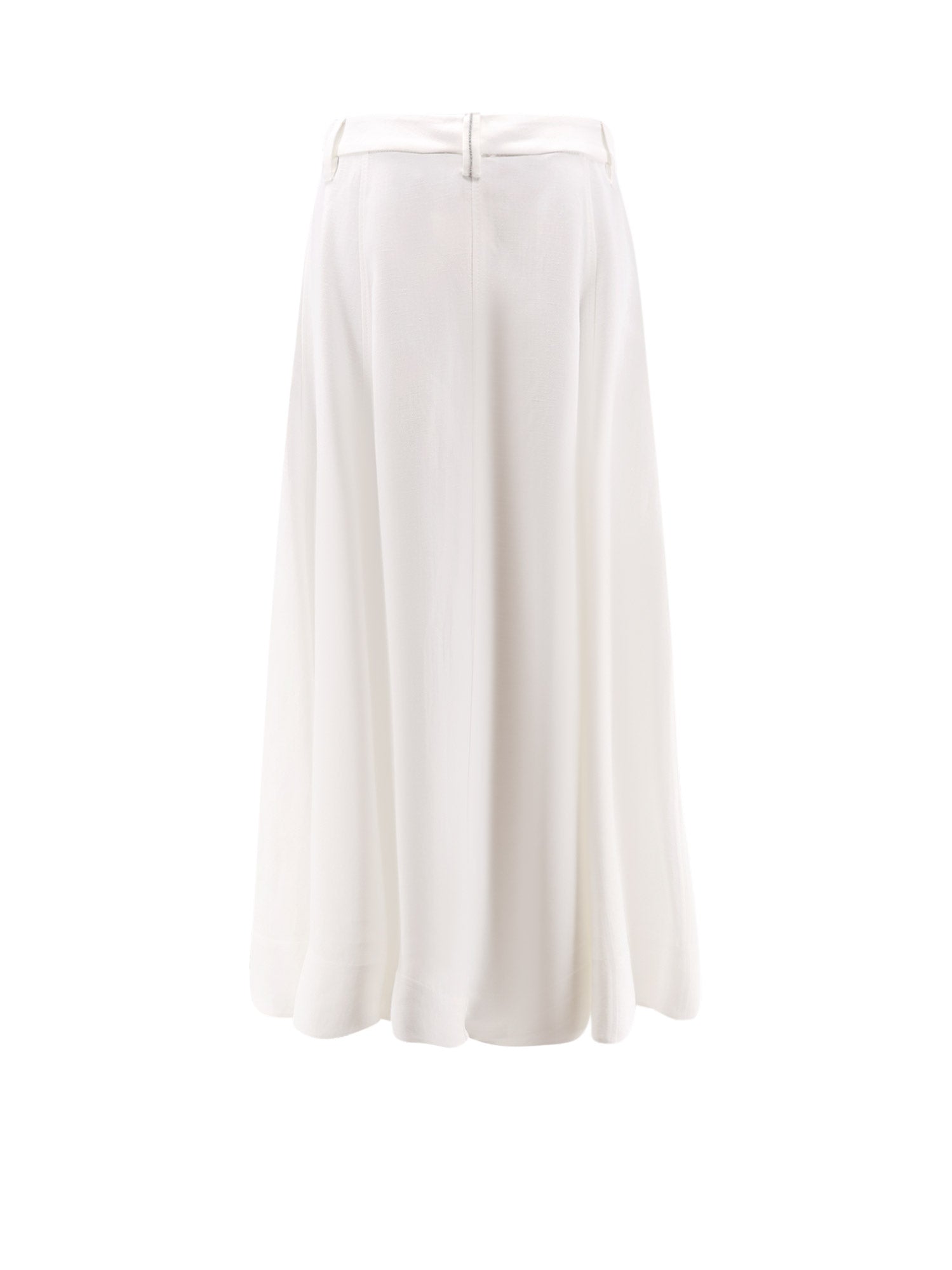 Brunello Cucinelli Skirts Beige Viscosa Lino