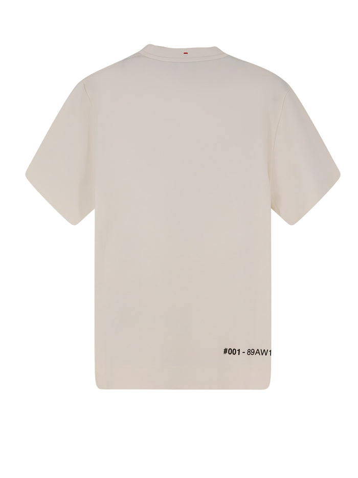 Moncler Grenoble T-Shirts And Polos White Cotone