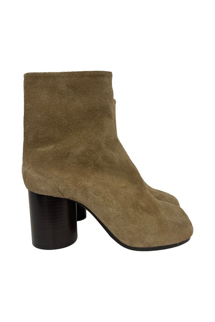 Tabi Boots In Suede Nude & Neutrals Calf Leather Calzature