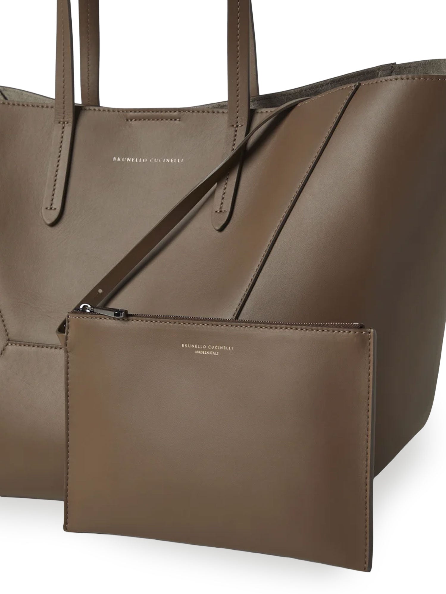 Brunello Cucinelli Bags Mud Pelle