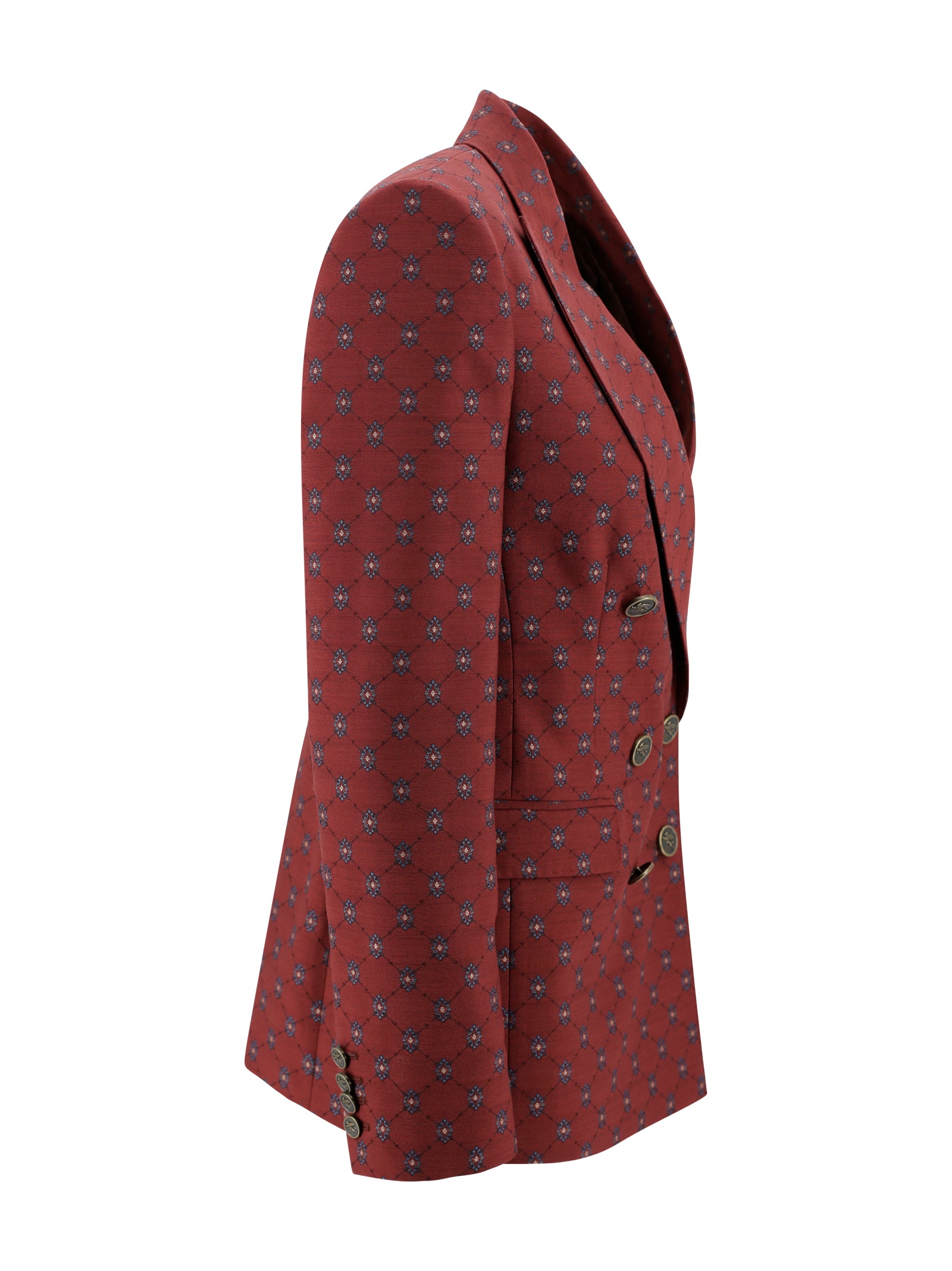 Etro Jackets Rosso Viscosa Acetato