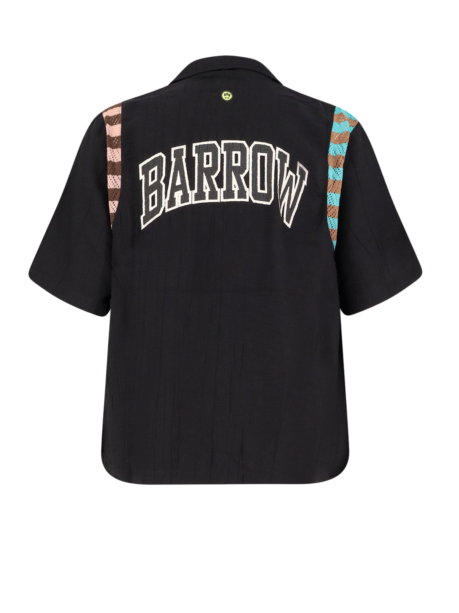 BARROW Shirts Black Viscosa Poliestere