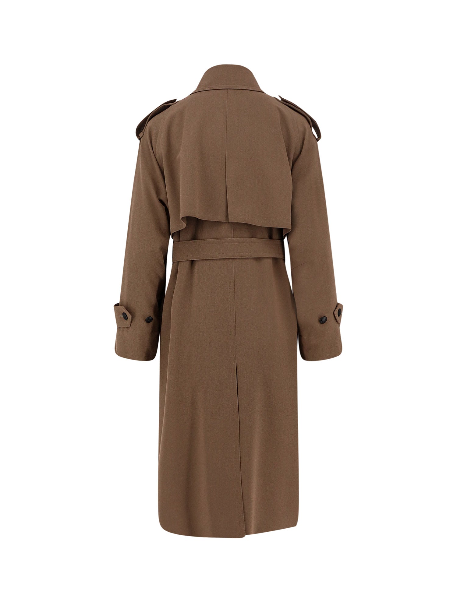 Max Mara Coats Brown Lana Vergine