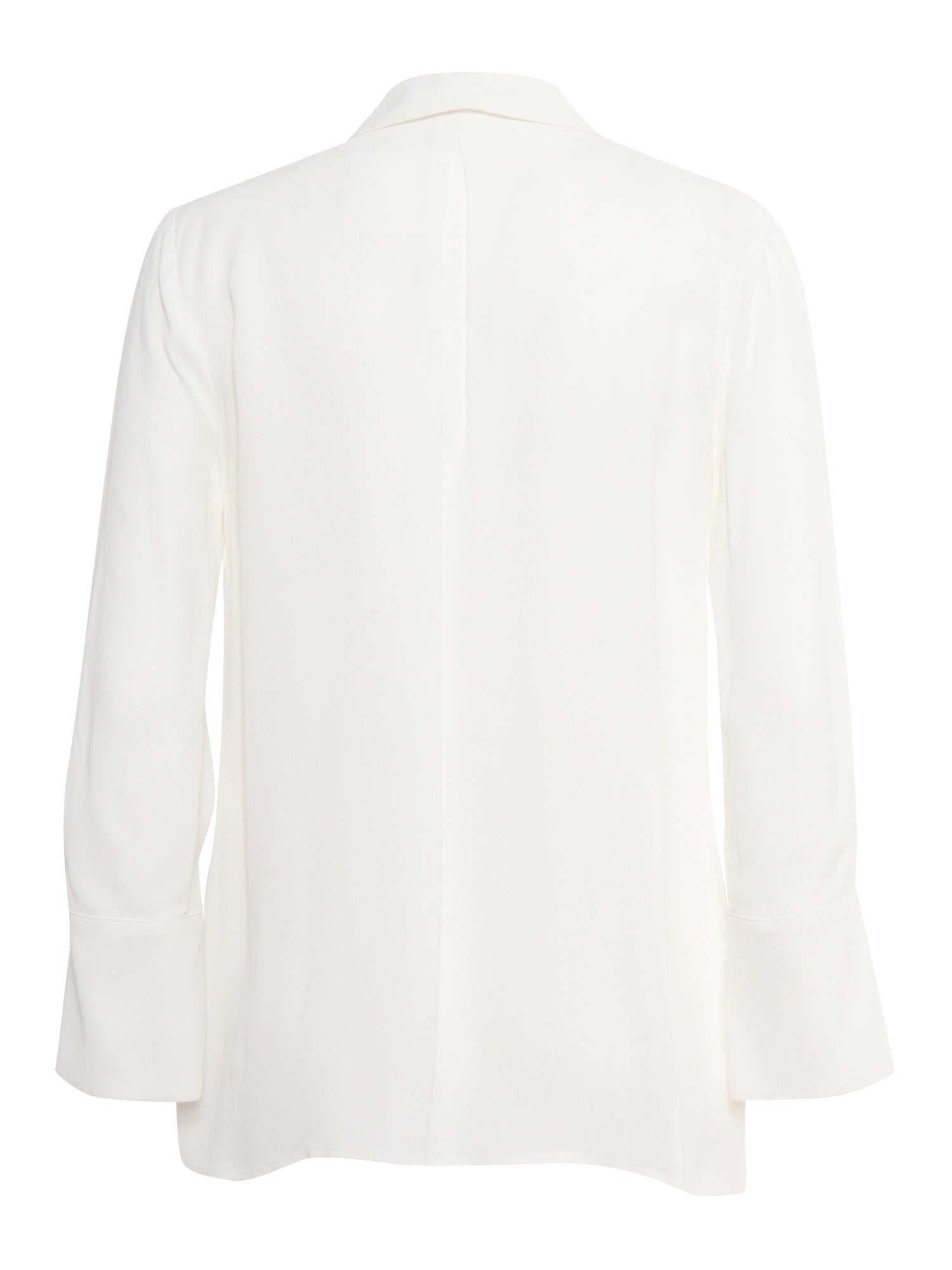 Long Sleeve Viscose Shirt White