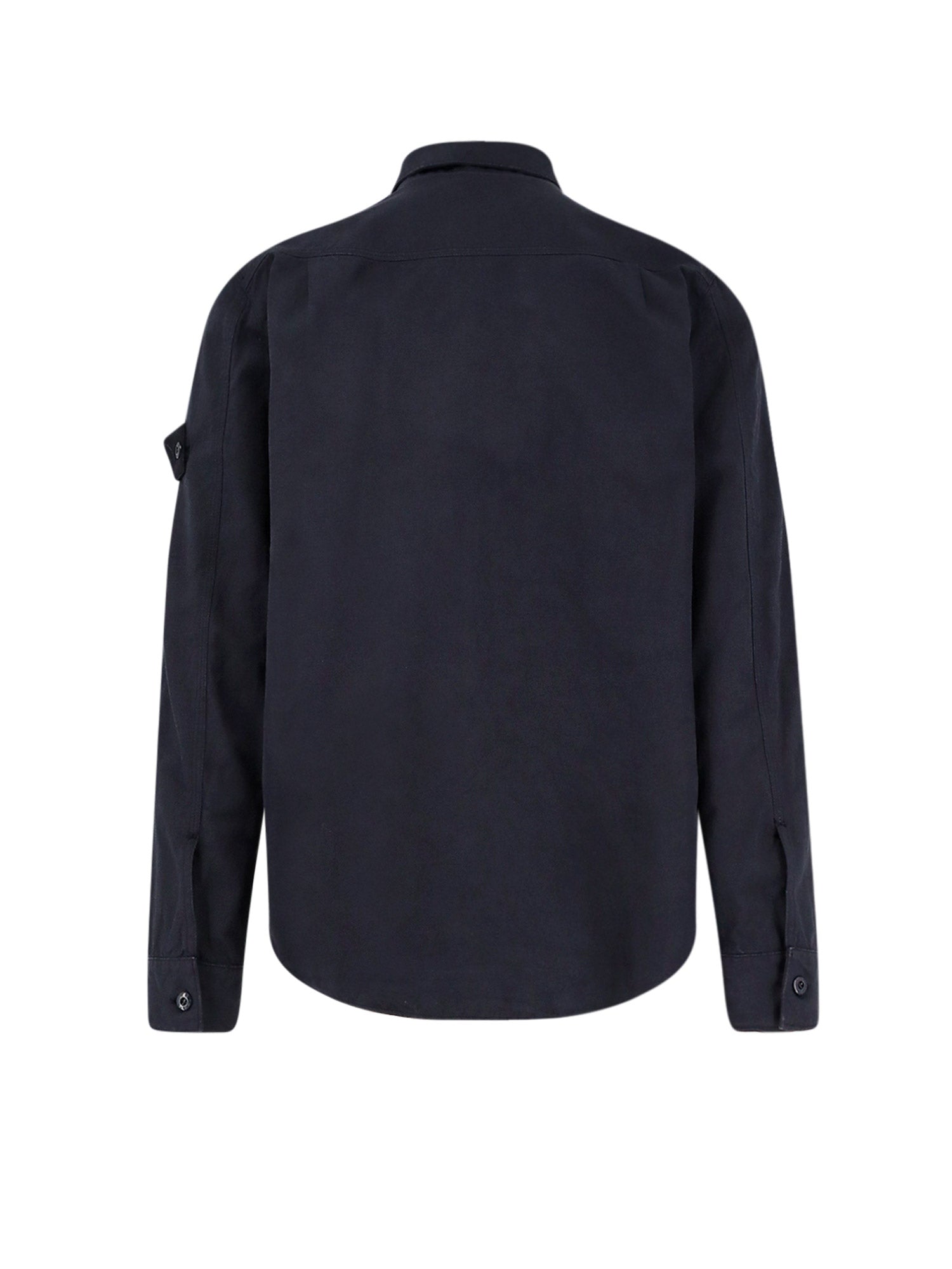 Stone Island Shirts Blue Cotone Lino
