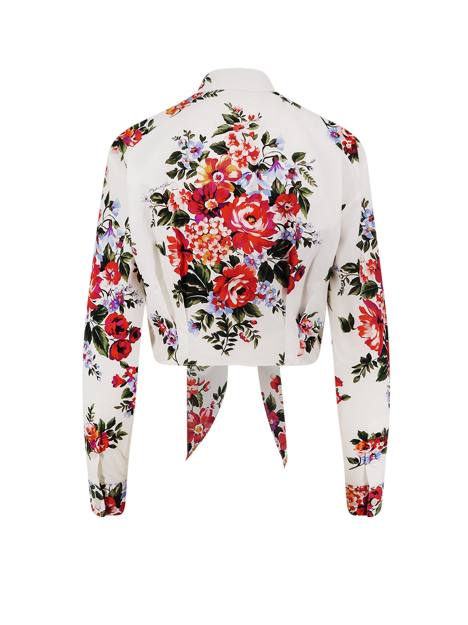 Dolce & Gabbana Shirts Mazzfiori Bianco Cotone