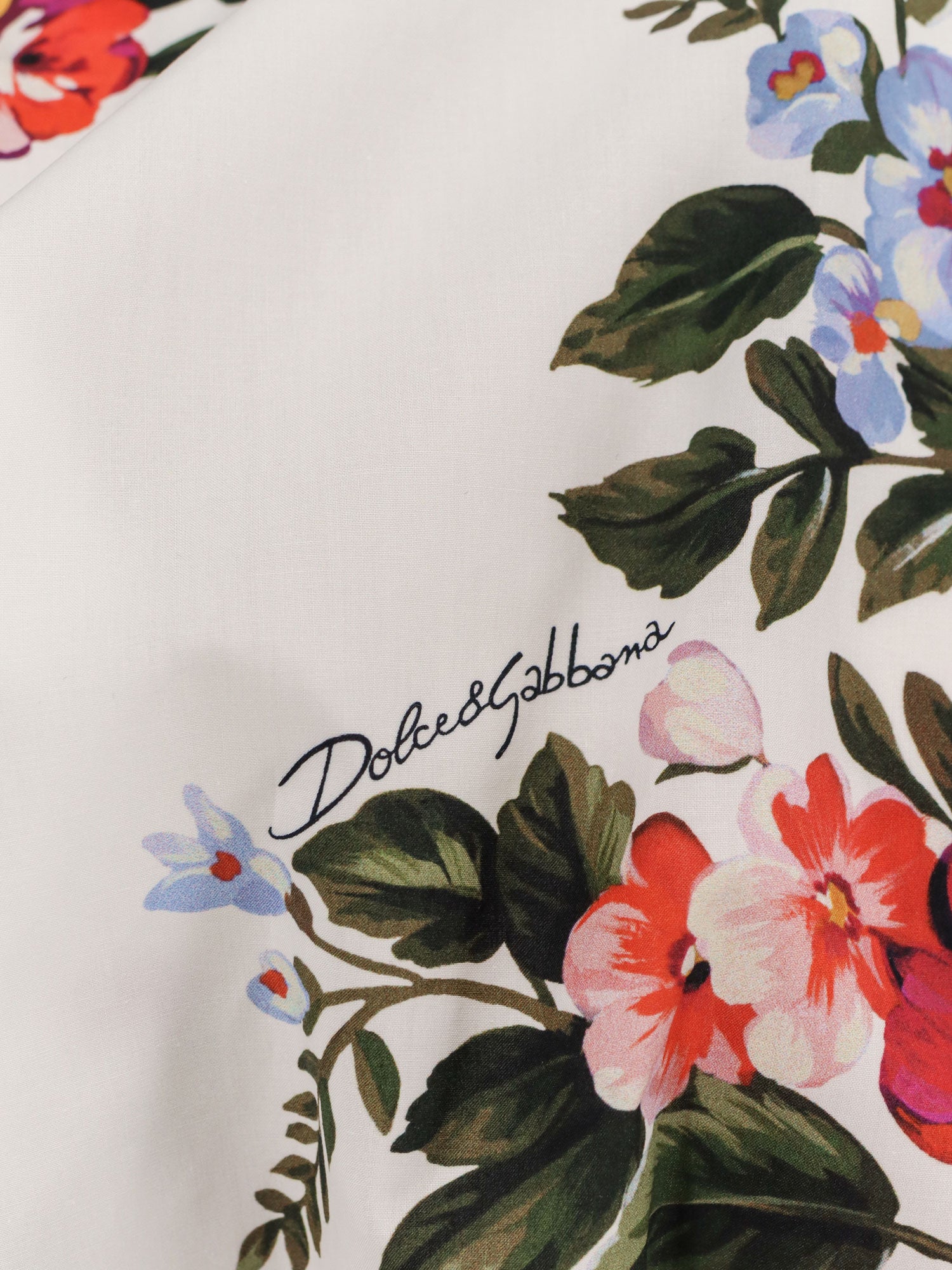 Dolce & Gabbana Shirts Mazzfiori Bianco Cotone