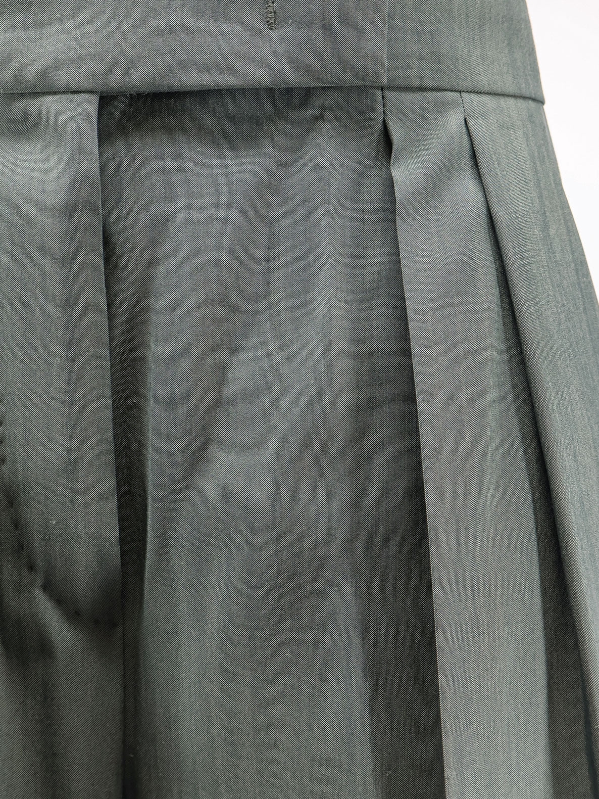 Max Mara RTW Verde Scuro Lana Vergine Seta