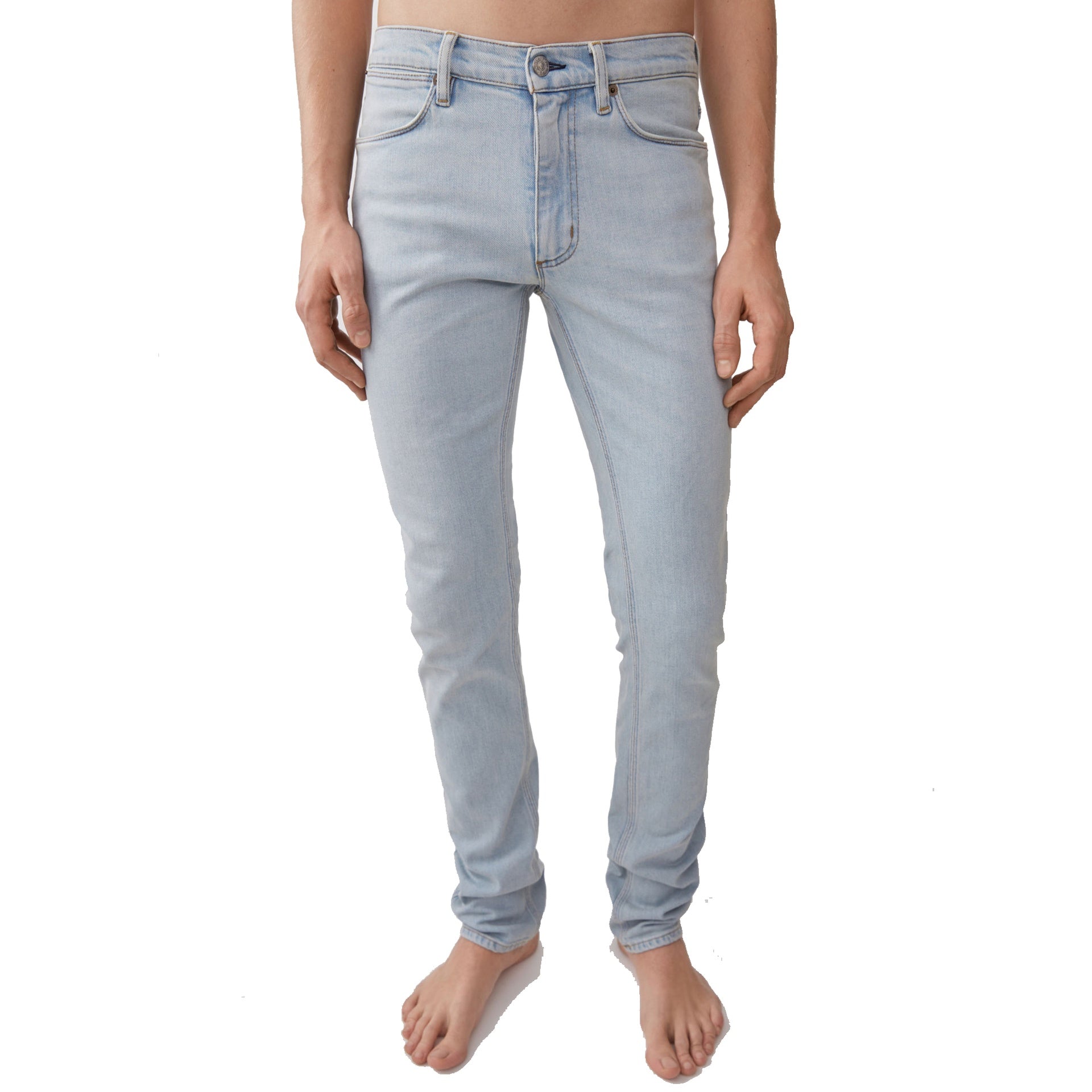 Acne Studios Blå Konst Denim Jeans Blue Cotton Elastane