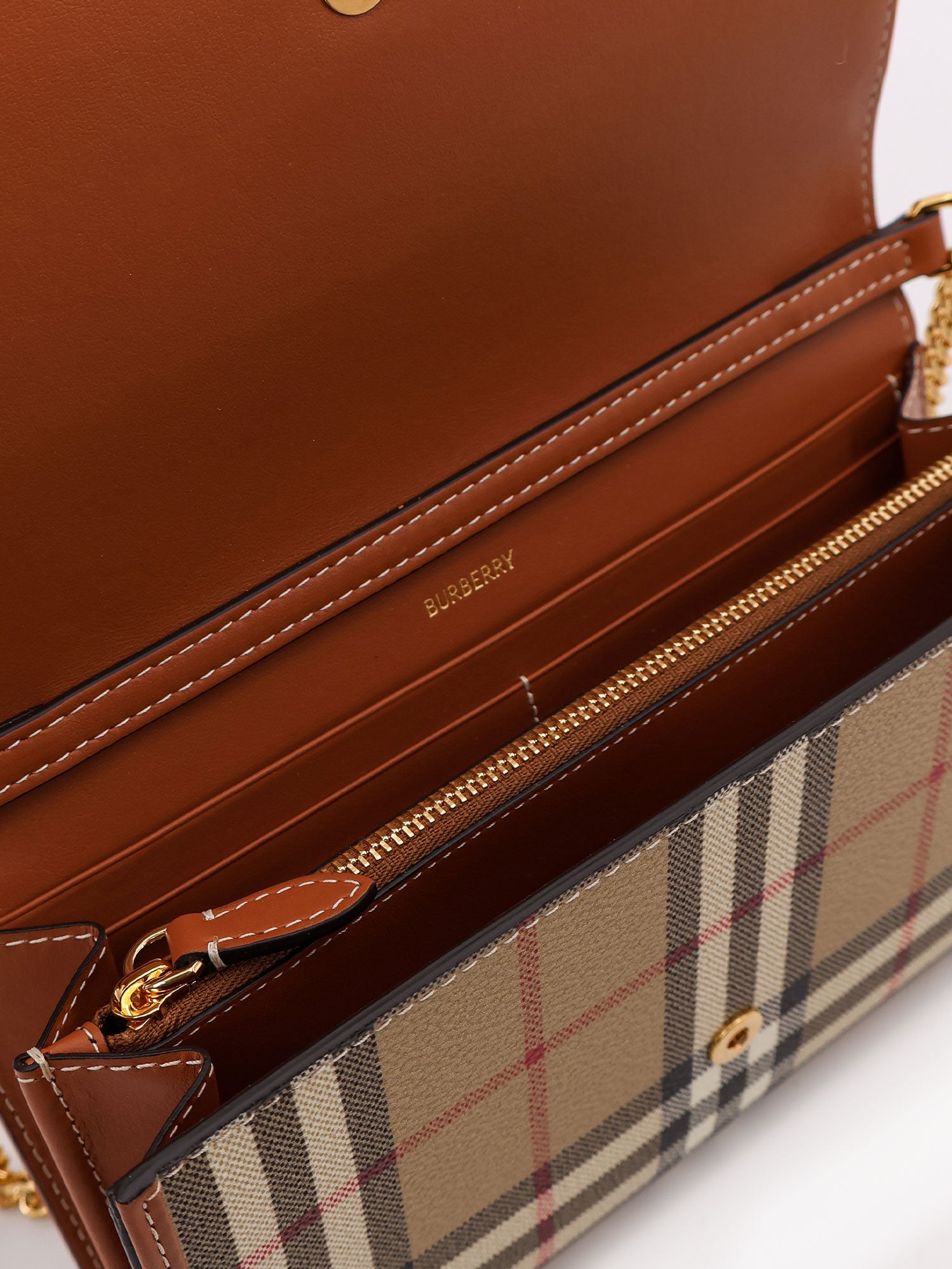 Burberry Bags Vntg Chk/briar Brown Poliuretano