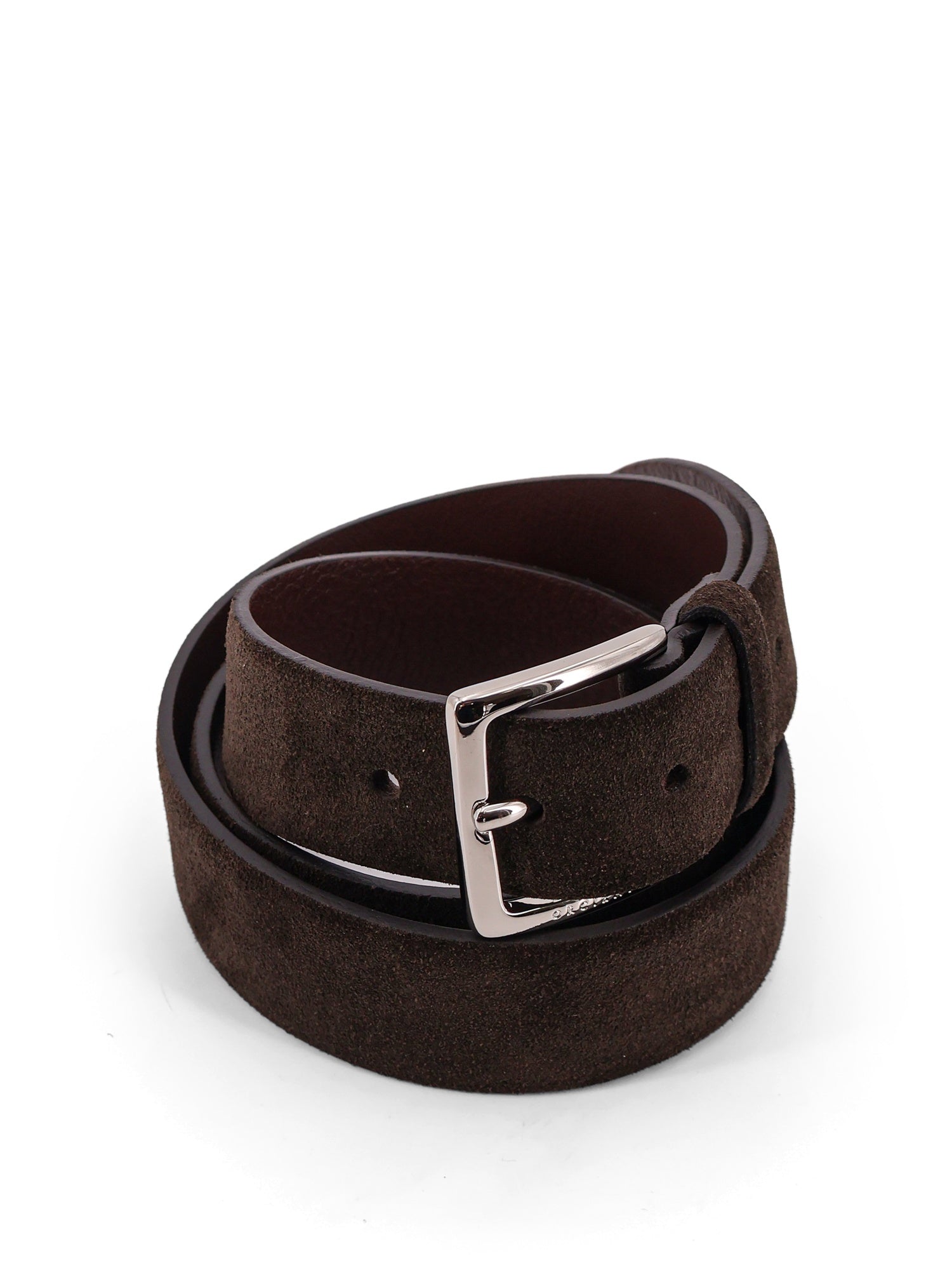 Orciani Belts Dark Brown Suede