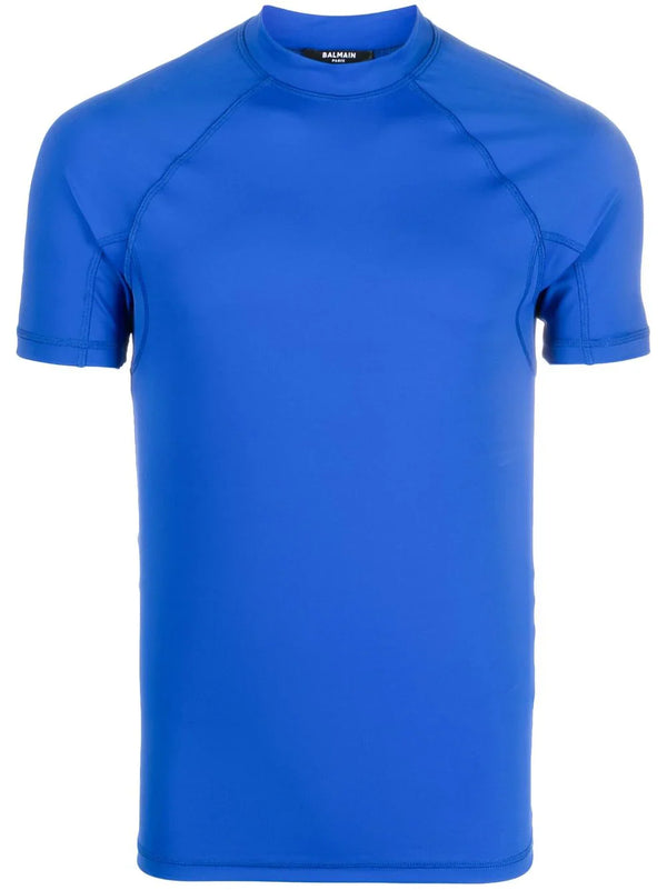Balmain Polyamide 80% t-shirt in blue