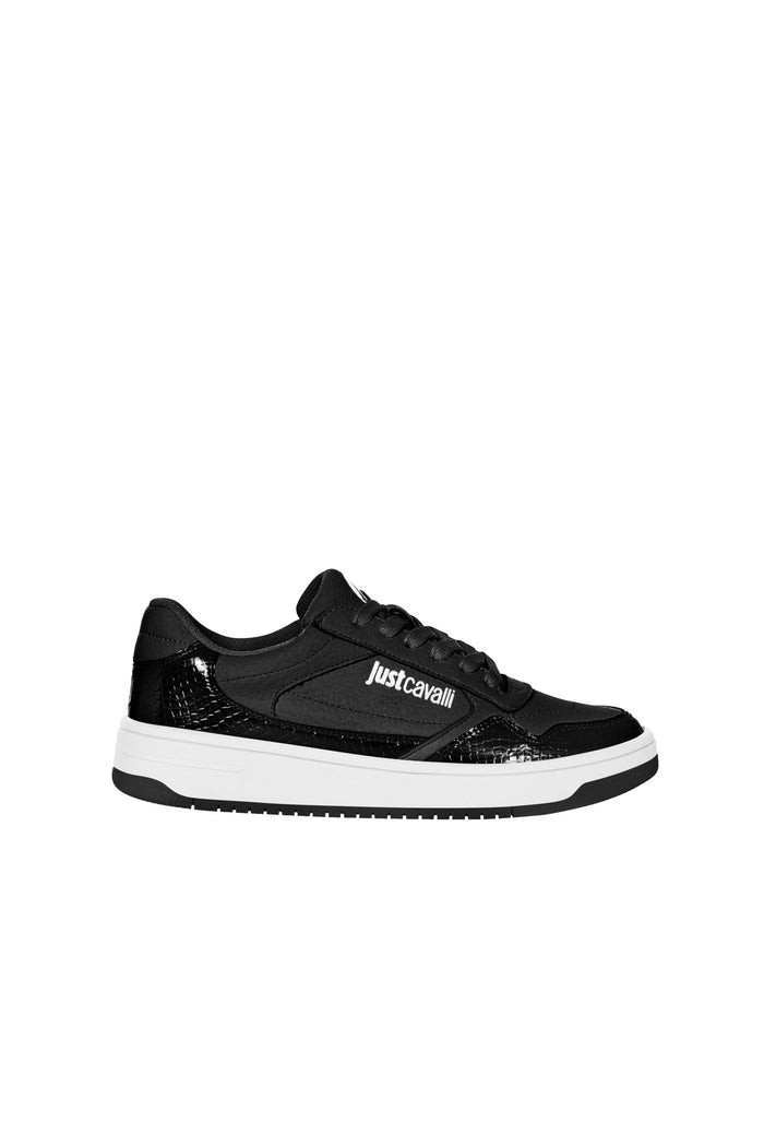 Roberto Cavalli Sneakers Black Bovino