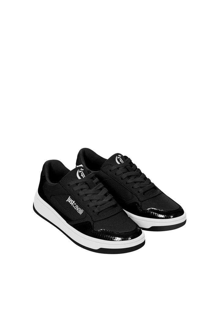 Roberto Cavalli Sneakers Black Bovino