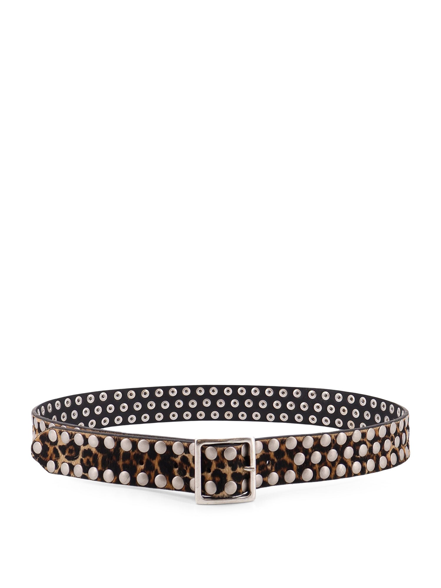 Golden Goose Belts Beige Brown Leo Black Pelle