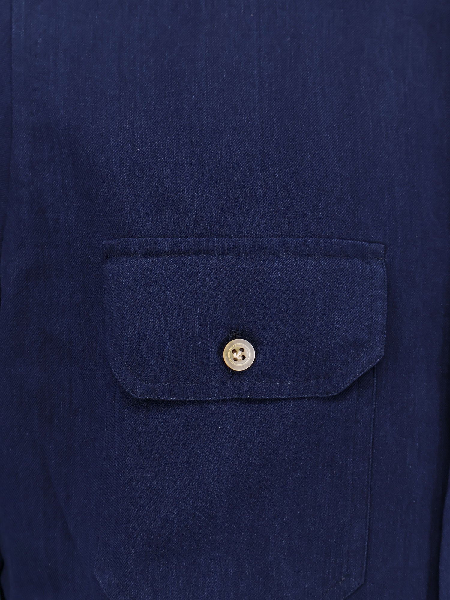 KITON CIRO PAONE Shirts Blue Cotone