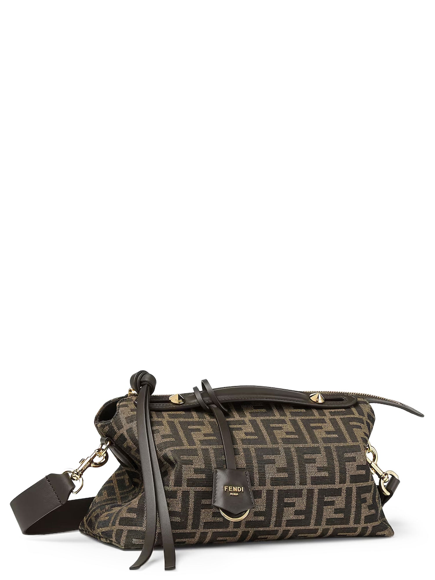 Fendi Bags T Moro R Ebano Os Tessuto Jacquard Ff/pelle