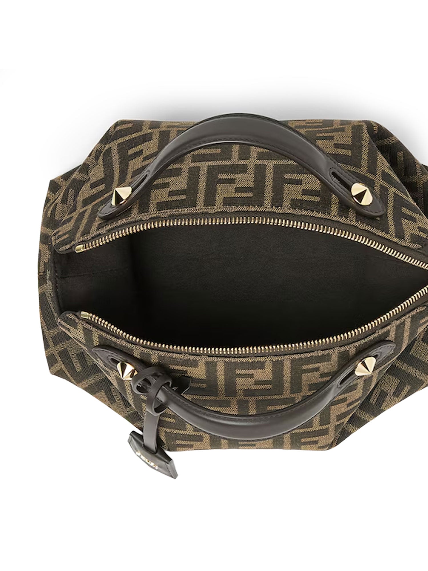 Fendi Bags T Moro R Ebano Os Tessuto Jacquard Ff/pelle