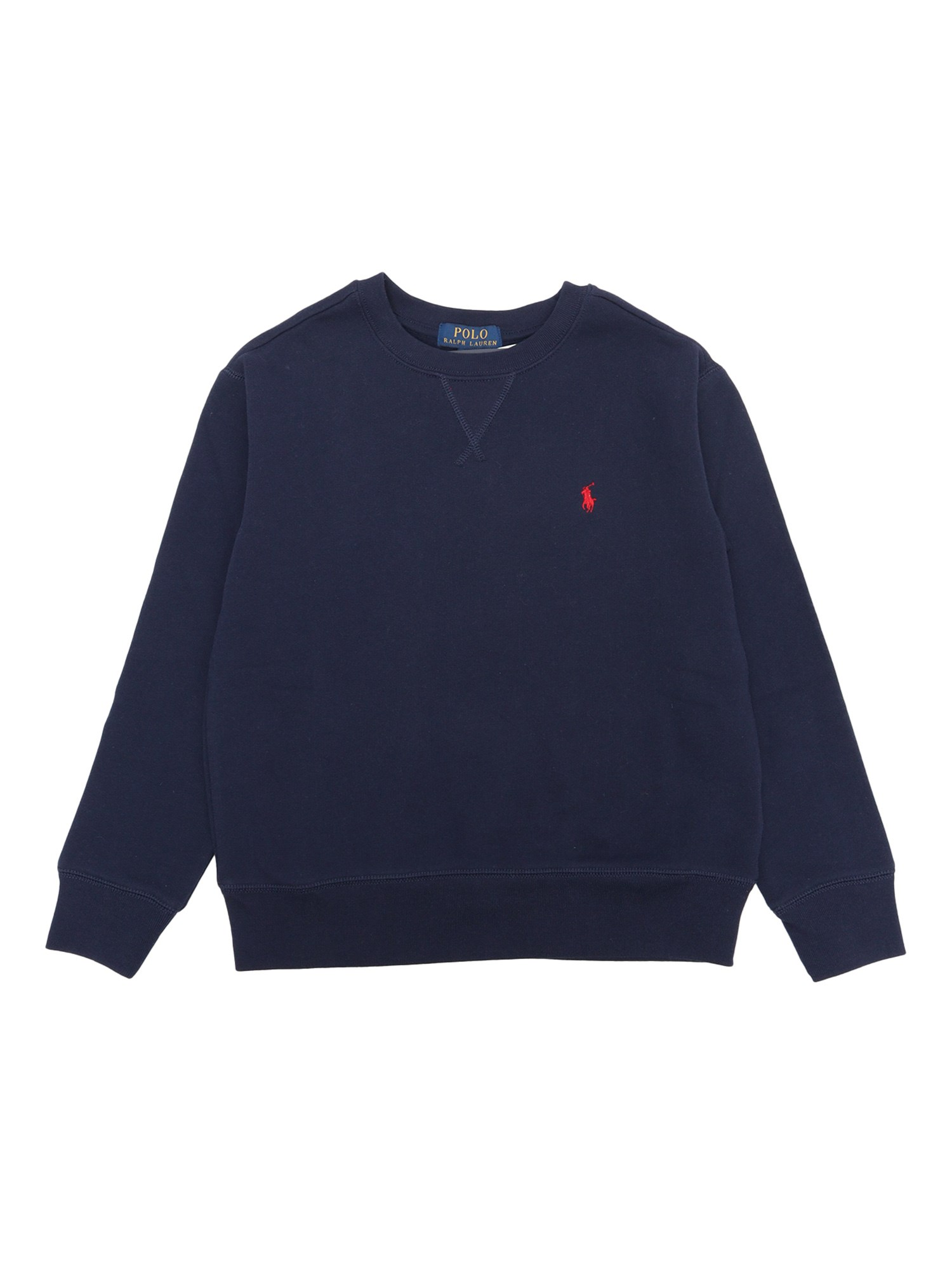 LS CN-TOPS-KNIT Blue Cotton Polyester Sweatshirt