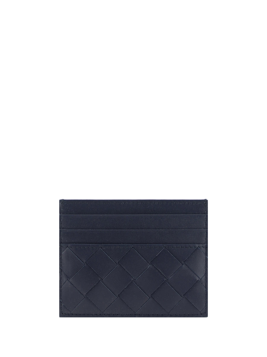 Leather Card Holder — Calf Grey Umbrellas