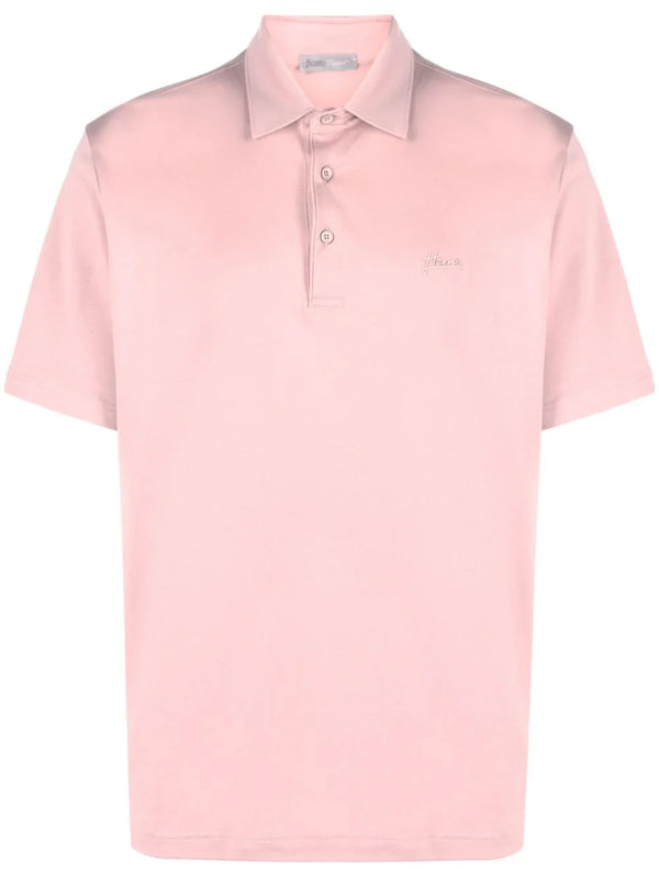Herno Cotton 100% polo shirt in pink