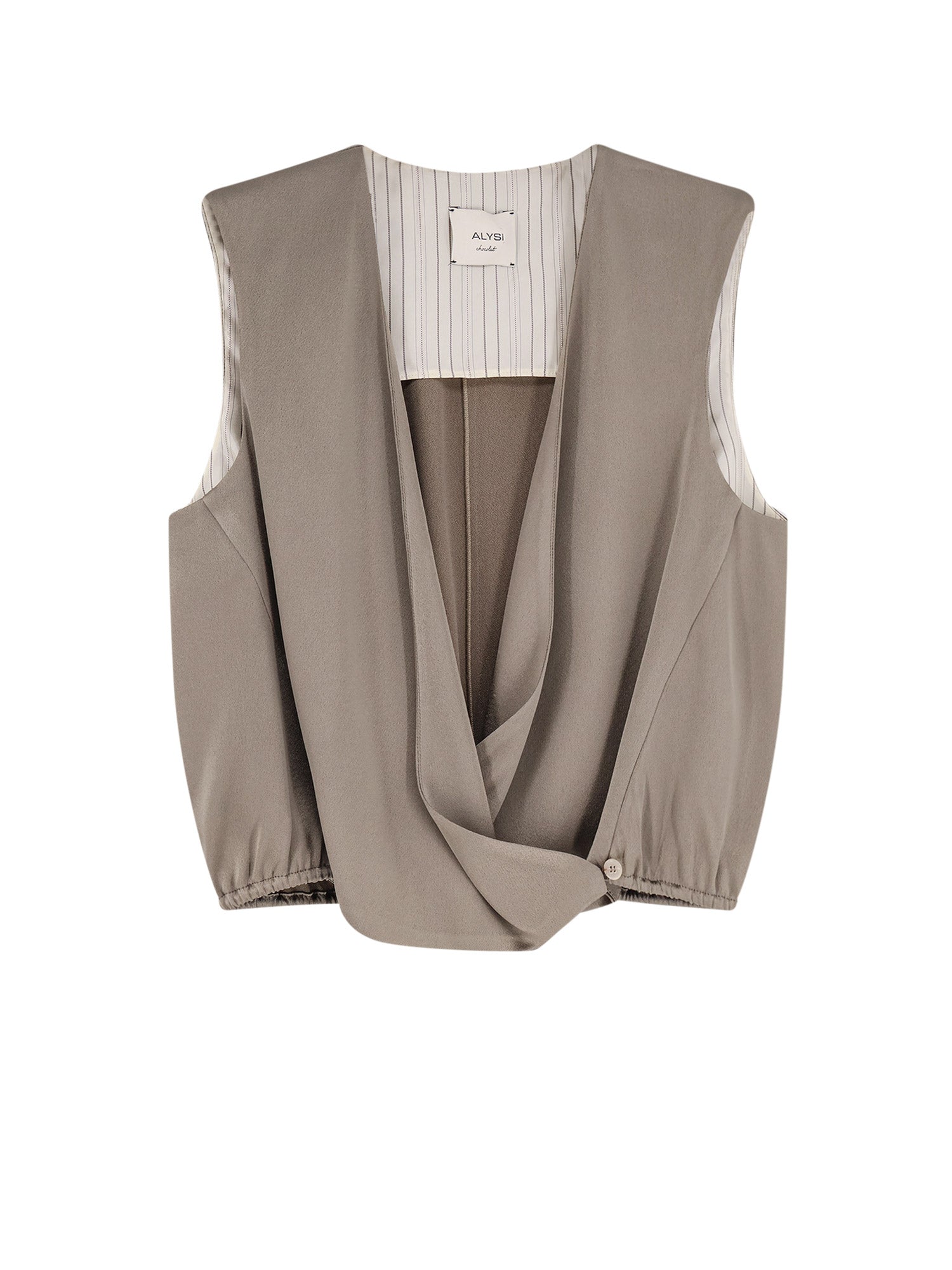 Alysi T-shirts and Polos Beige Acetato Viscosa