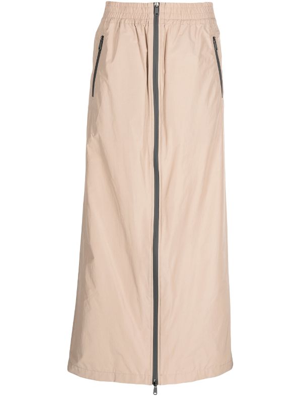 Brunello Cucinelli Polyester 55% maxi skirt in beige