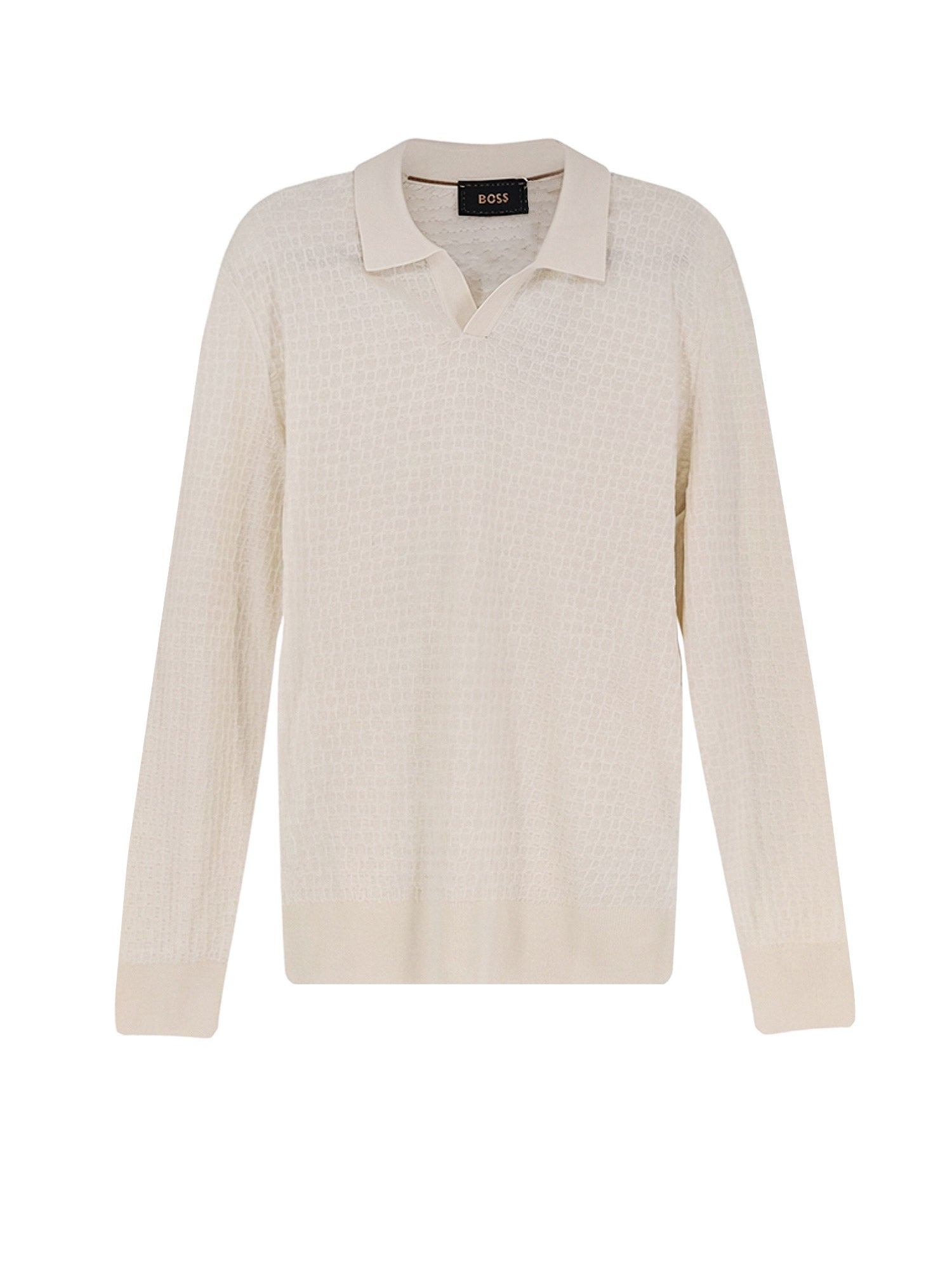 BOSS Sweaters Open White Seta