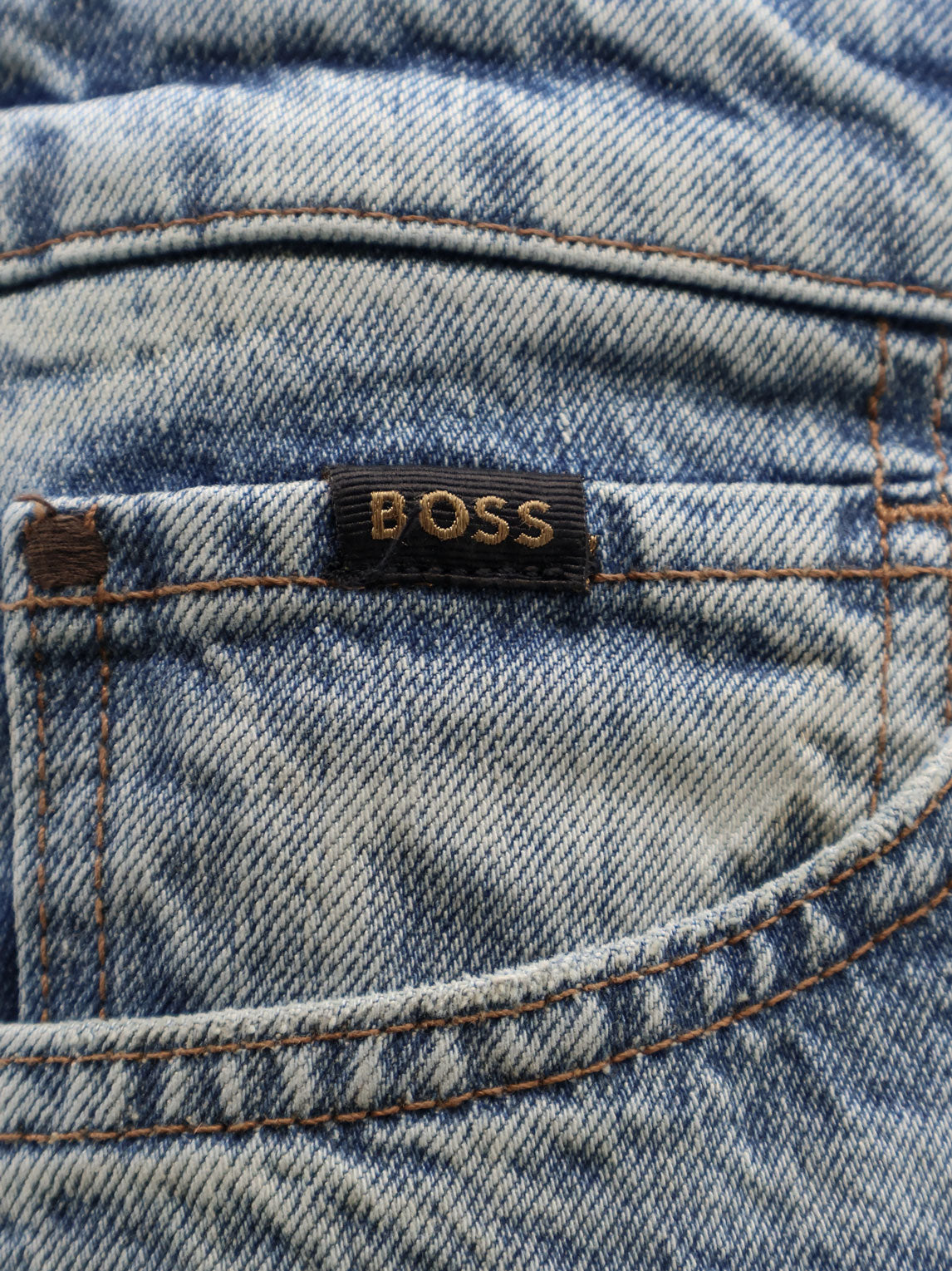 BOSS Jeans Turquoise Cotone