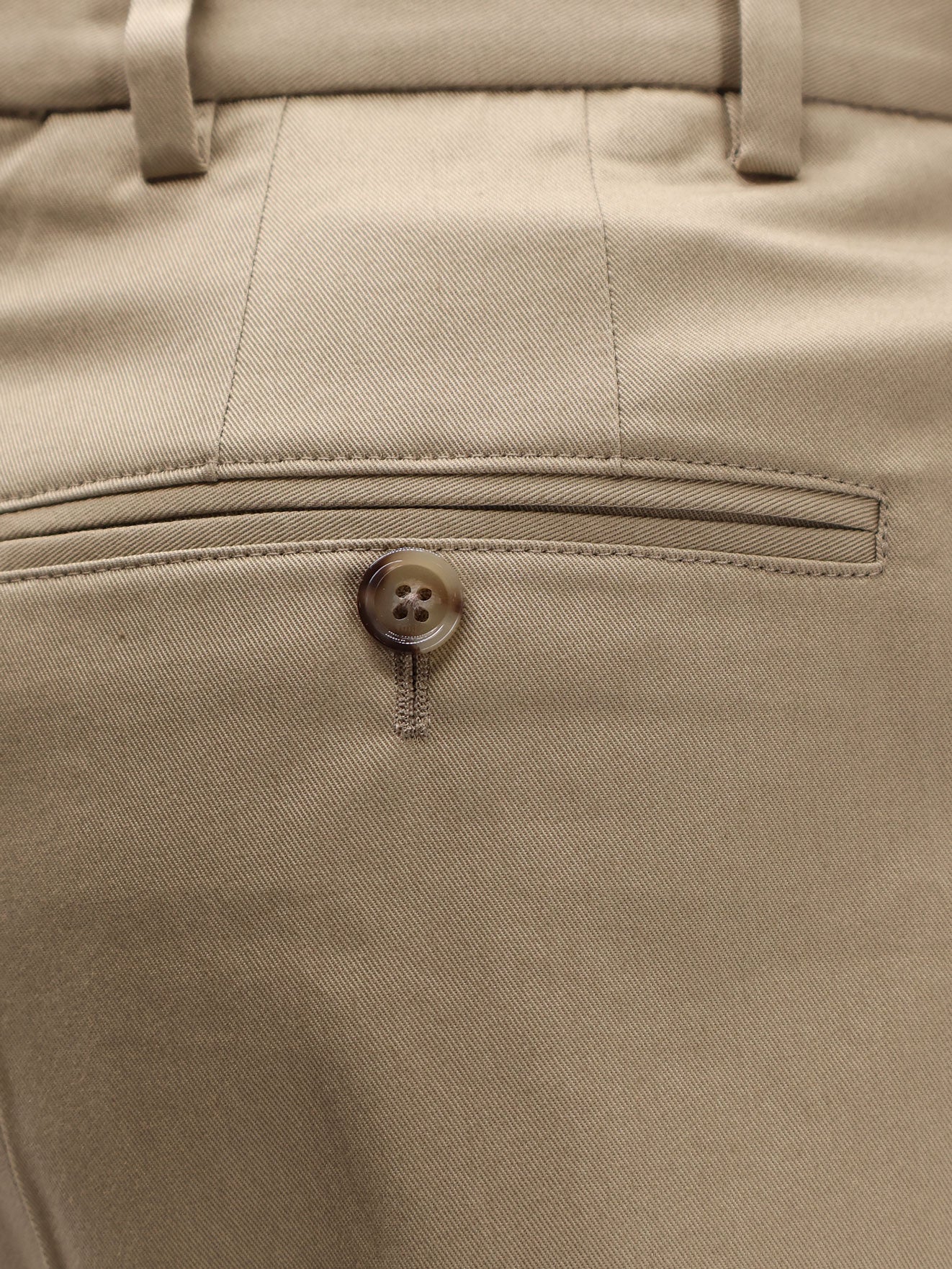 Ami Paris Shorts Beige Taupe Lana Vergine