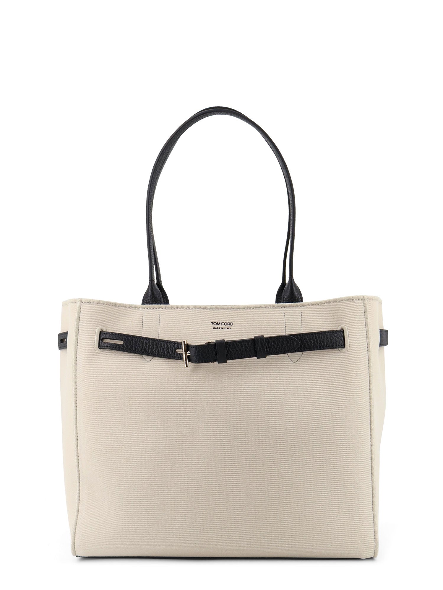 Tom Ford Bags Ecrublack Canvas/pelle