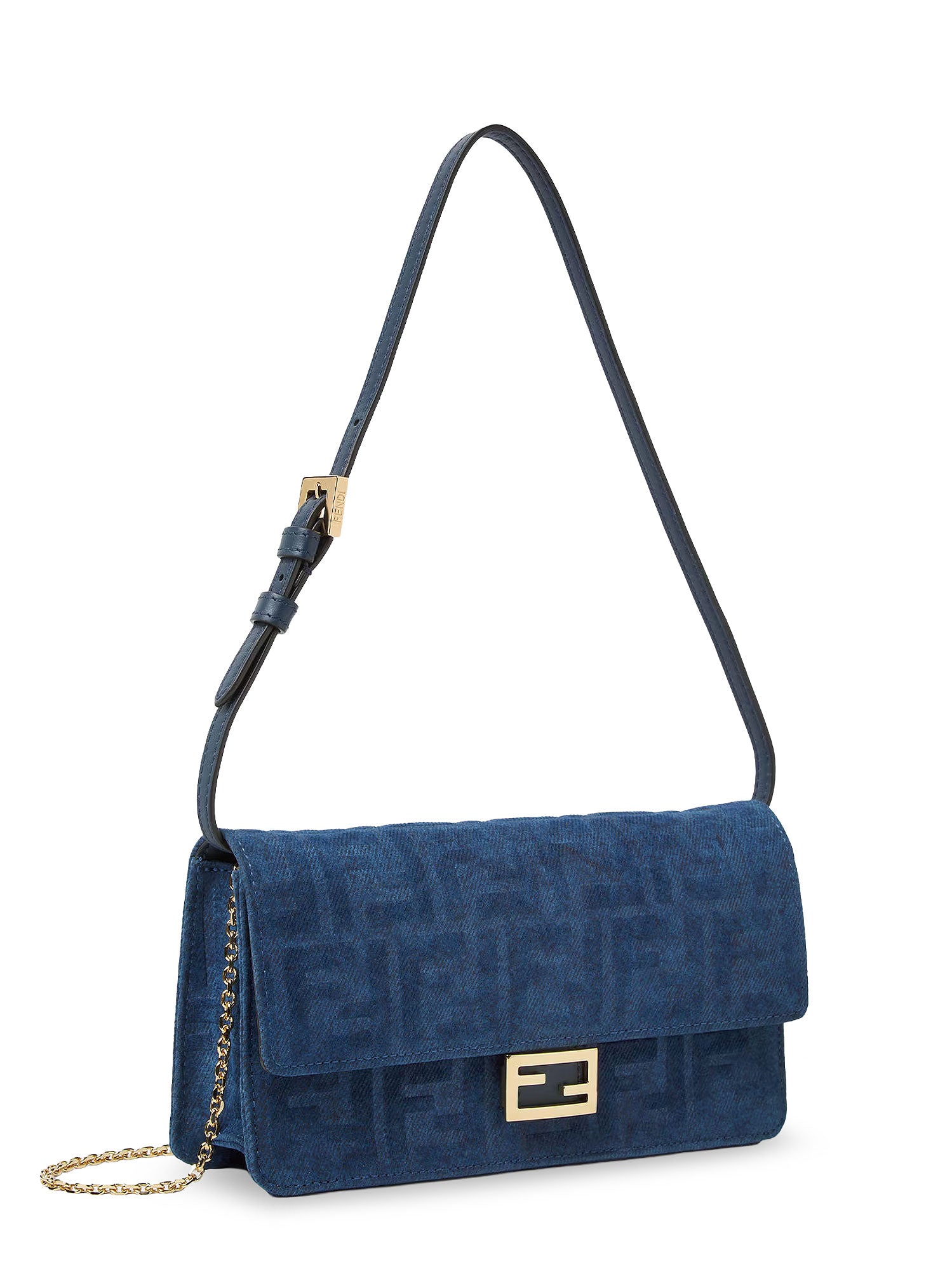 Fendi Bags Blu Abisso Corduroy