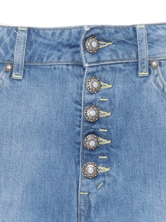 KOONS GIOIELLO PANTS Blue Lyocel Jean