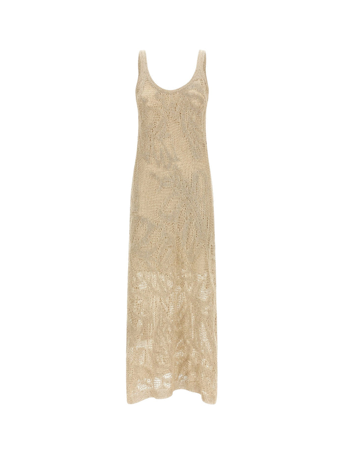Brunello Cucinelli Dresses Beige Lino Cotone