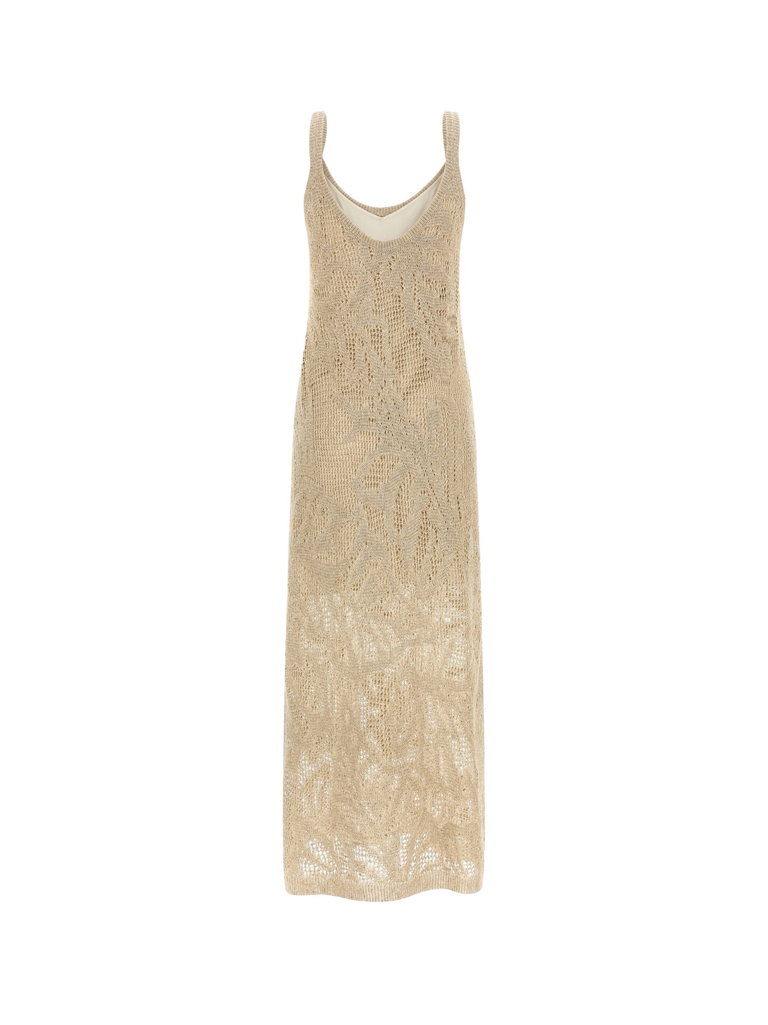 Brunello Cucinelli Dresses Beige Lino Cotone