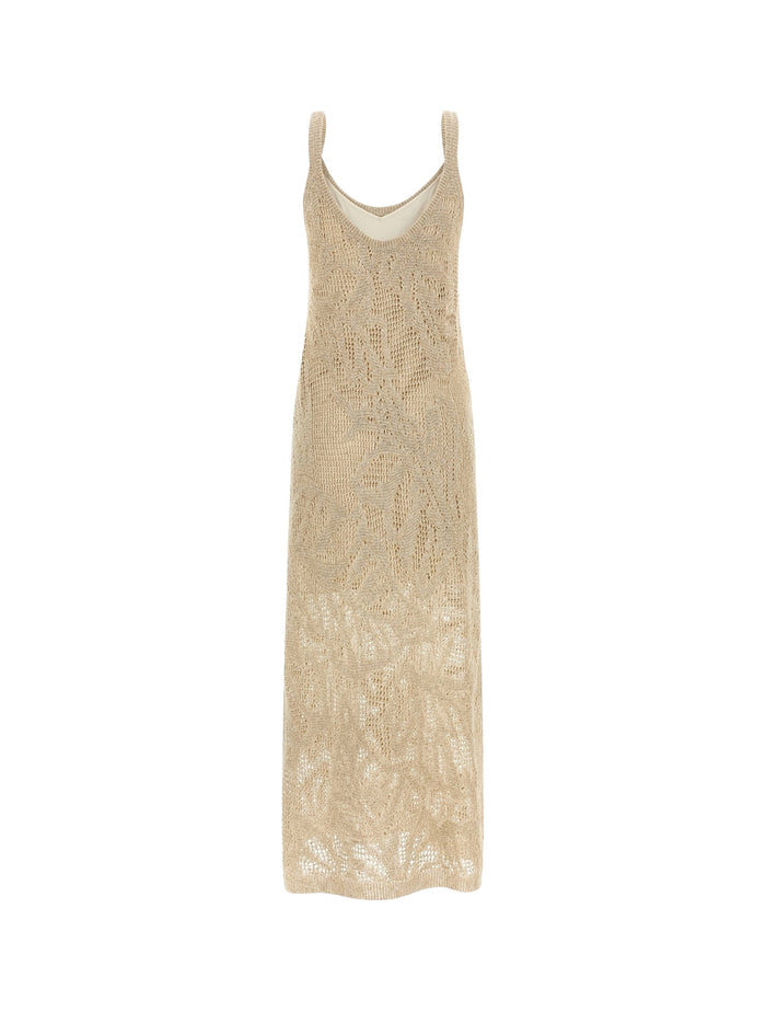 Brunello Cucinelli Dresses Beige Lino Cotone